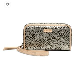 Consuela Leopard Print Wristlet Clutch